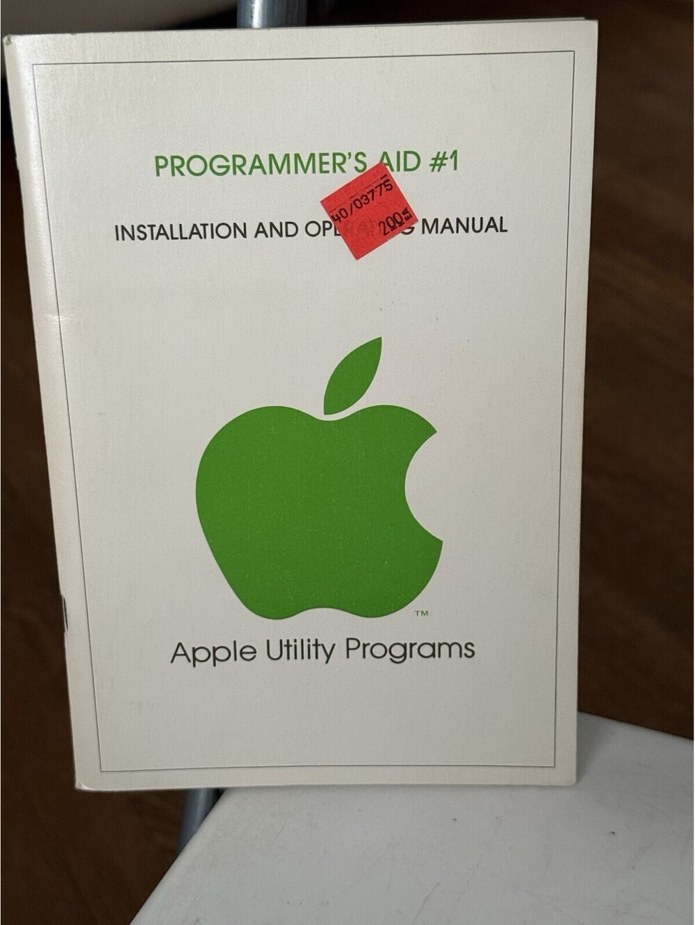 Vintage 1978 Apple (Computer) Programmer's AID #1 Manual